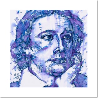 JOHN KEATS watercolor and ink portrait .1 Posters and Art